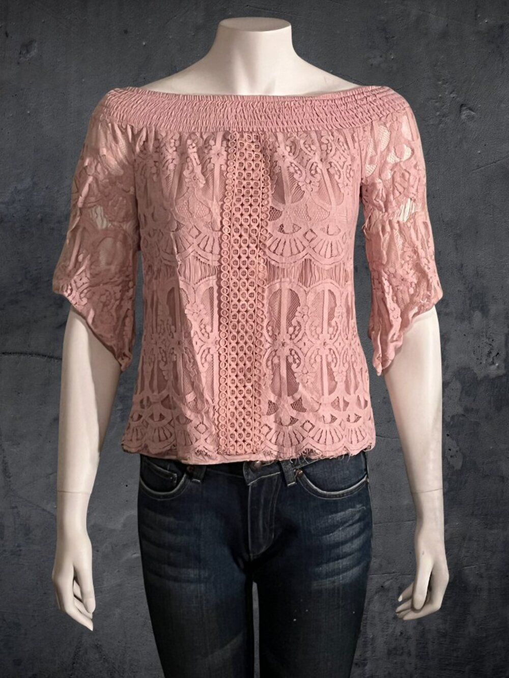 Pretty Pink Lace Top - Miami Sz. S